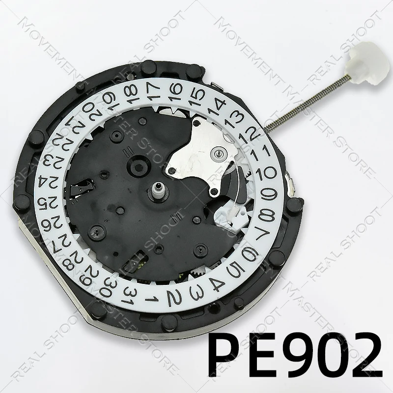 Pohyb Sunon PE90 pohyb PE902 Pohyb lacný výmena pre pohyb vd53c 3 oči a dátum malý chrono druhý a minúta, 24 hodín