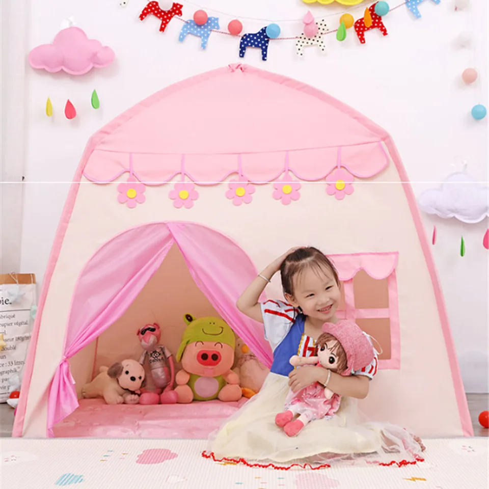 Pohyblivý hrad nepremokavá skladacia hra Play House Creative Design Princess Castle podporuje interakciu rodičov-dieťa pre chlapcov dievčatá