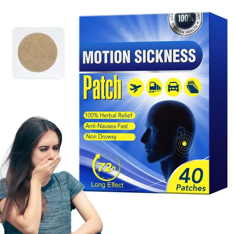 Pohybová choroba omietky 40ks anti-motion choroba morská náplasť strojové nálepky pre deti pre dospelých nálepky