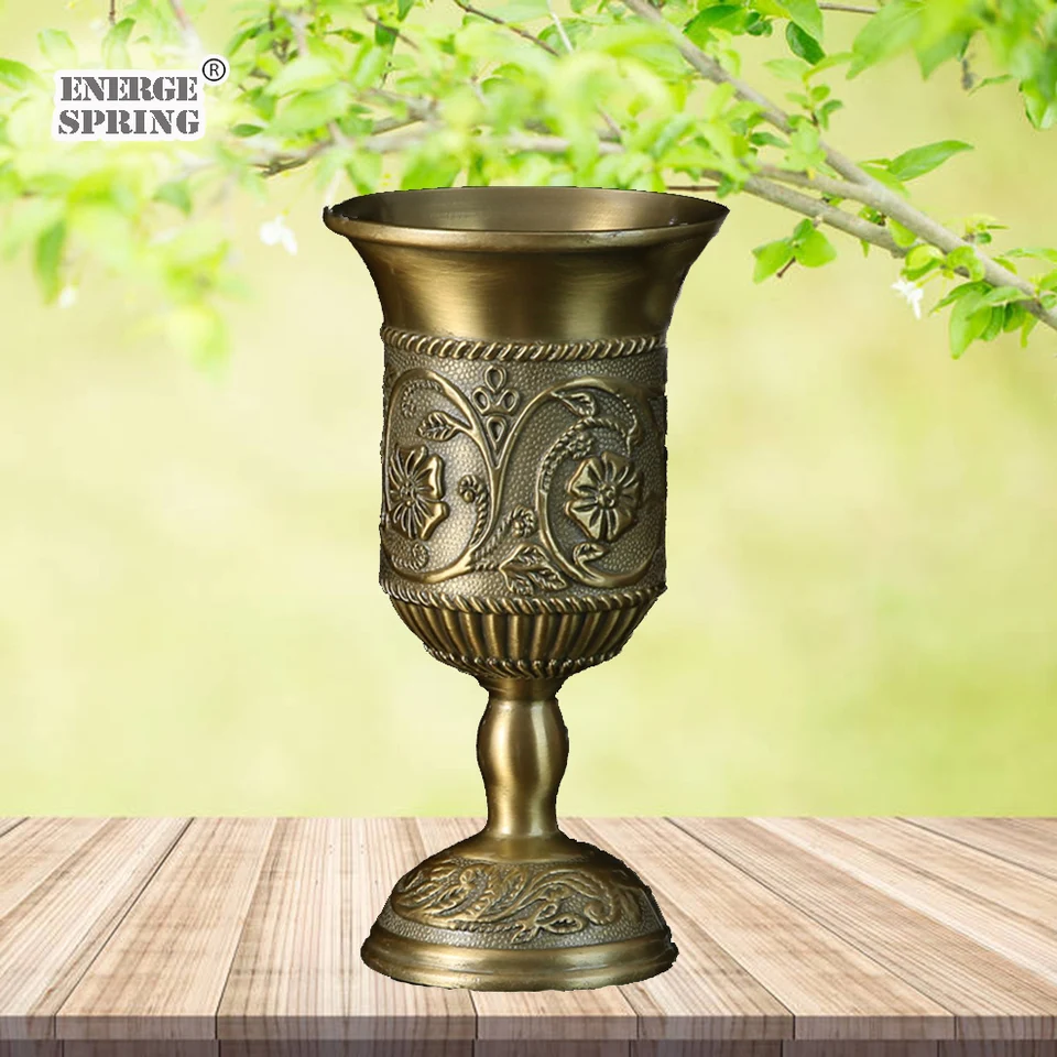 Pohár na víno európsky retro alkohol sklenený zliatin z zliatiny Goblet Antique Alkohol set vínny skrinka Domov Ozdobia ozdoby bronzové víno pohár