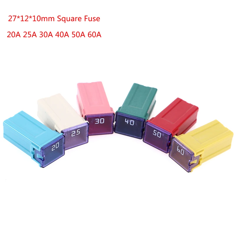 Poistka Mini Square 32V 20A 25A 30A 40A 50A 50A Automobilová poistka s plastovou krabicou