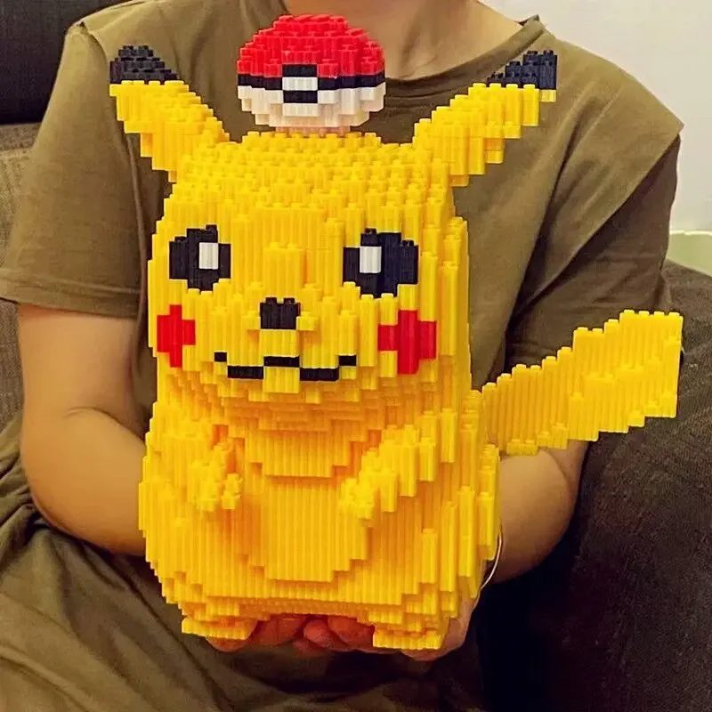 Pokemon Anime Pikachu Diamond Micro Building Blocks Games Model tehly figúrky dekompresné hračky pre deti darček