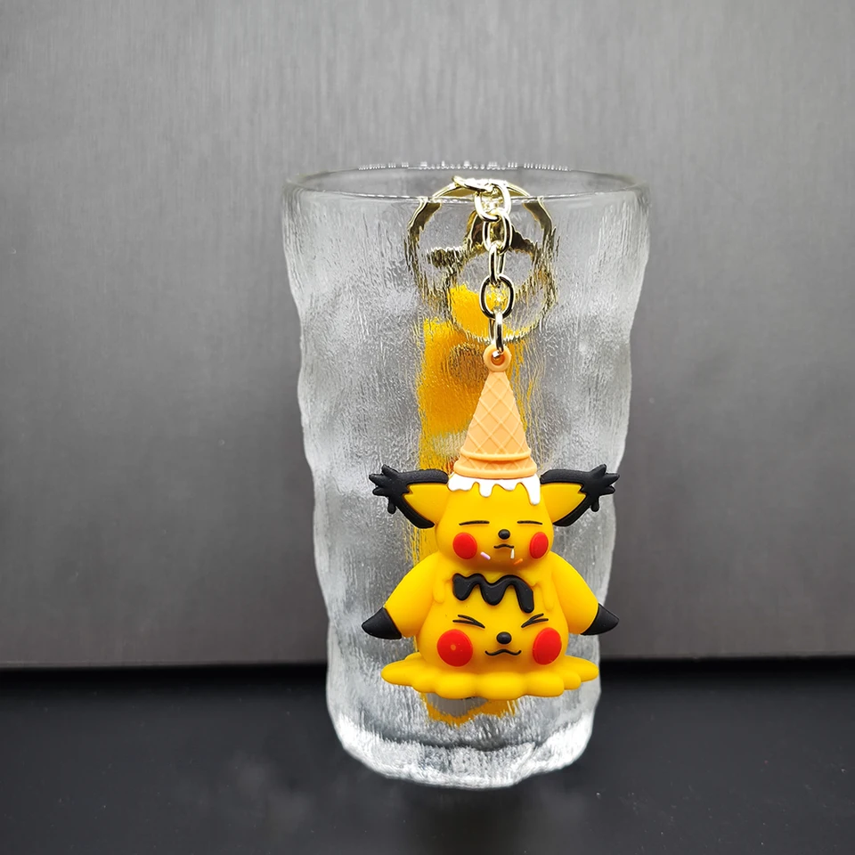 Pokemon Cartoon Keychains Hračky anime kawaii tašky kľúče prívesok hračky darček Pikachu charizard gengar akrylové bábiky