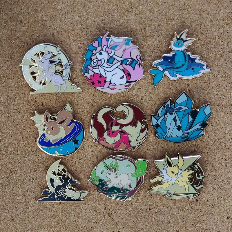 Pokemon Elfovia tvrdé smaltované špendlíky japonský anime brošák odznak pre batohový golier klopa Pin Pin Cute šperky darčeky pre priateľov