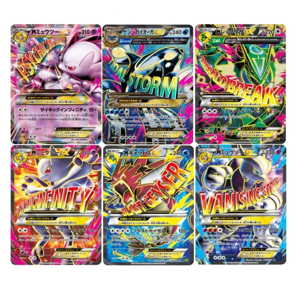 Pokemon Ptcg Japonská verzia DIY Self Xy Era Single Flat Cards Cartoon Game Anime Collection Cards Hračky pre deti darčeky