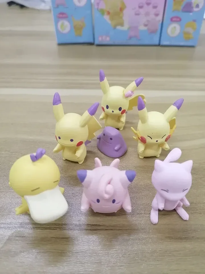 Pokémon Gashapon Capsule Toy Pikachu pichu ditto Igglybuff Japan Anime Anime figúrky zberateľné stolové ozdoby Darčeky pre deti
