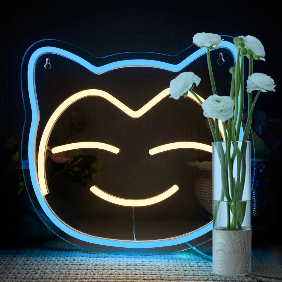 Pokémon neónové znamenie pre stenu dekoráciu Anime inšpirovaný kawaii LED Nočné svetlo USB NEON NEON LILLATY PLASTNÉ DOČO