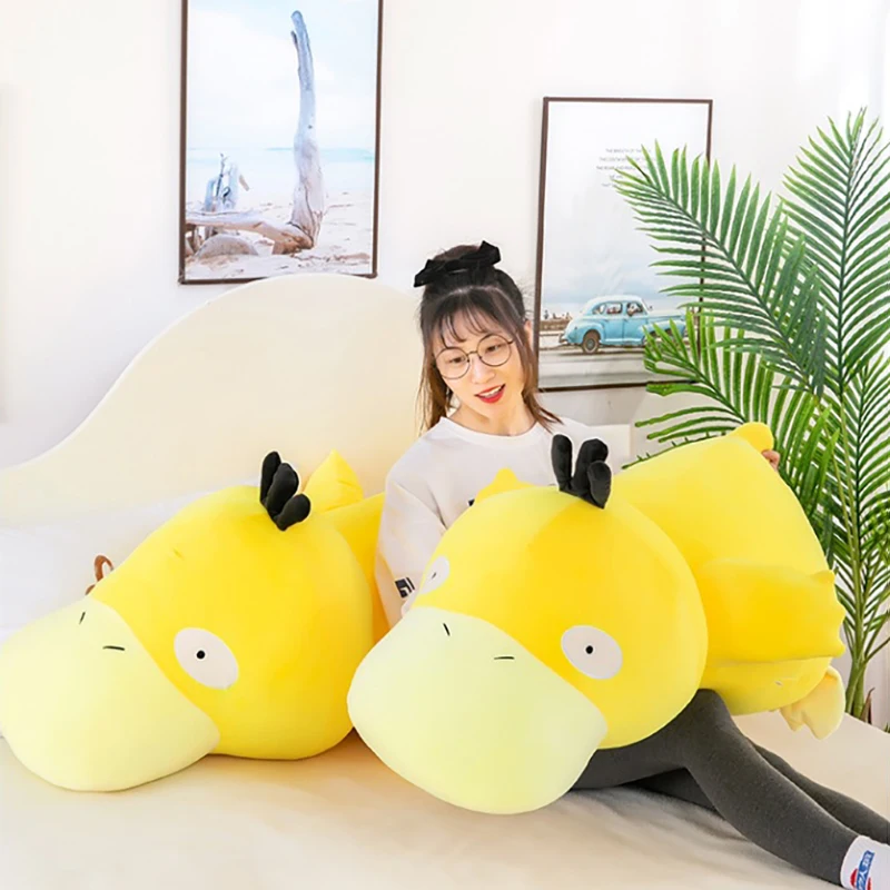 Pokémon Psyduck plyšové hračky veľké anime bábiky roztomilý karikatúra vankúš 35-120 cm Pokémon Plushie plnené vianočné darčeky pre deti