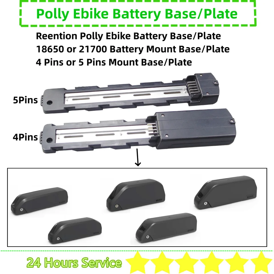 Polly Shark Down Tube Dolphin Ebike Ebike Battery Batte Batter Plate Držiak držiaka 18650 21700 Revencia E-Bike Upevnenie batérie