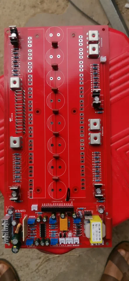 Polov hotové časti hlavnej dosky 24 trubičiek Sinine inverter