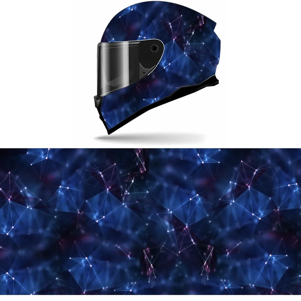 Polygonálna geometria prilby prilby Self Adhesive Racing Motorcycle Motorcycle Custom Brach obálky a nálepky vinylových obtisiek