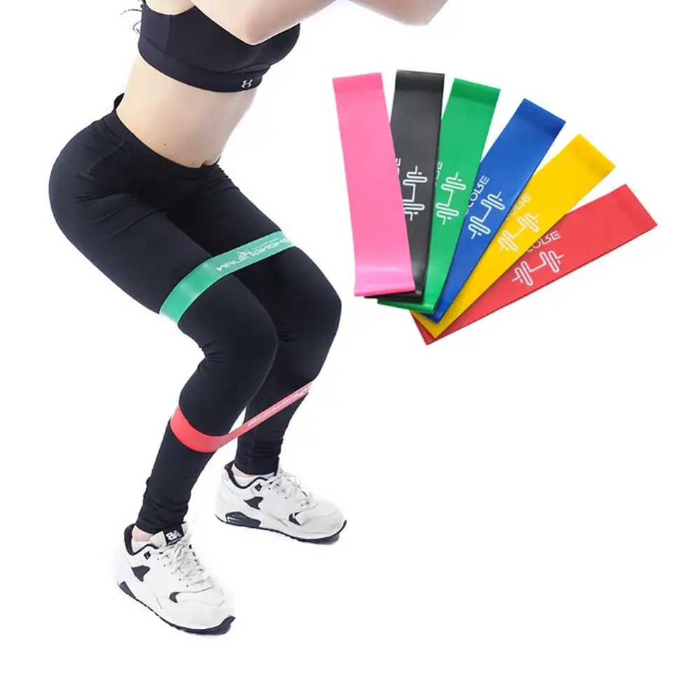 Pomocné vytiahnutie odporu kapela Yoga Yoga Fitness Mobility Sily Power Loop ремень сопротивления