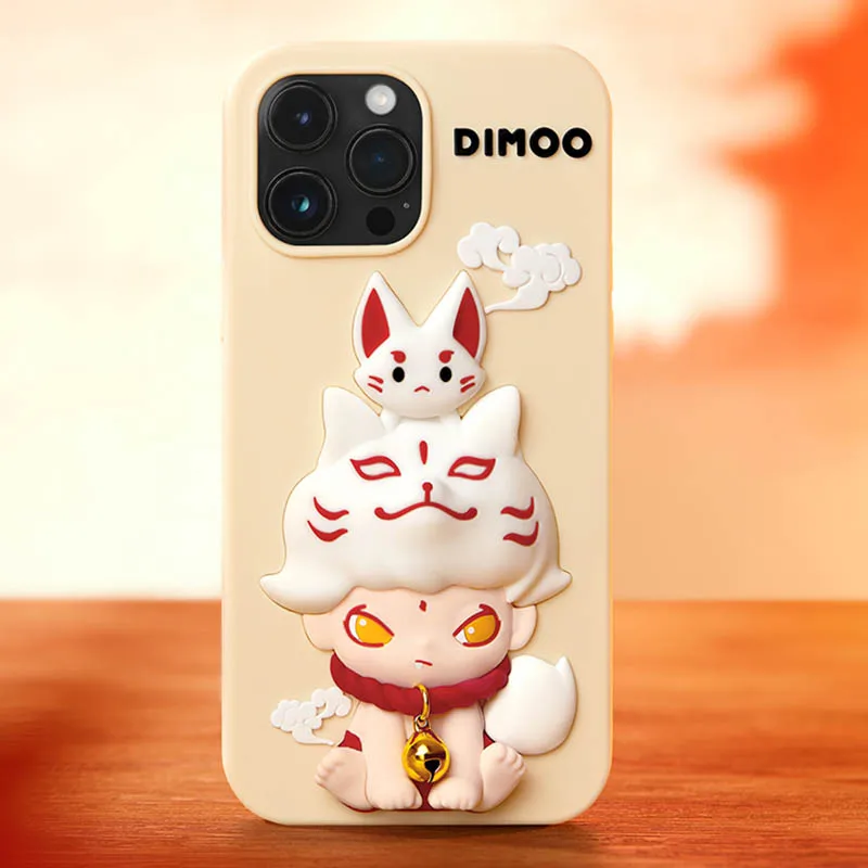 Popmart Dimoo No Sleend Tonight Series Pro Max Phone Case Obrázok Ozdoby darčekové zbierka