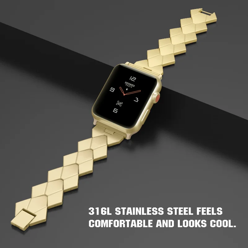 Popruh pre Apple Watch Band 9 8 7 41 mm 45 mm 40 mm 44 mm z nehrdzavejúcej ocele Kovový odkaz Svier Starp pre Iwatch Ultra 49 mm doplnky