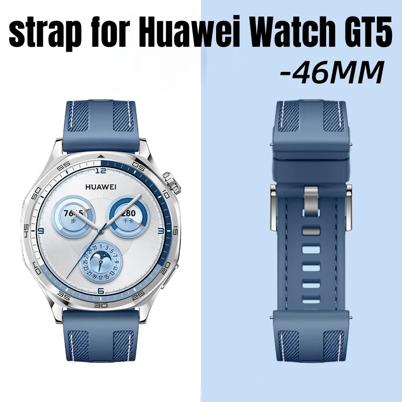 Popruh pre Huawei Watch GT5 4 46 mm 22 mm Univerzálny náramok Oficiálna farba pre Huawei GT5 GT4 46 mm