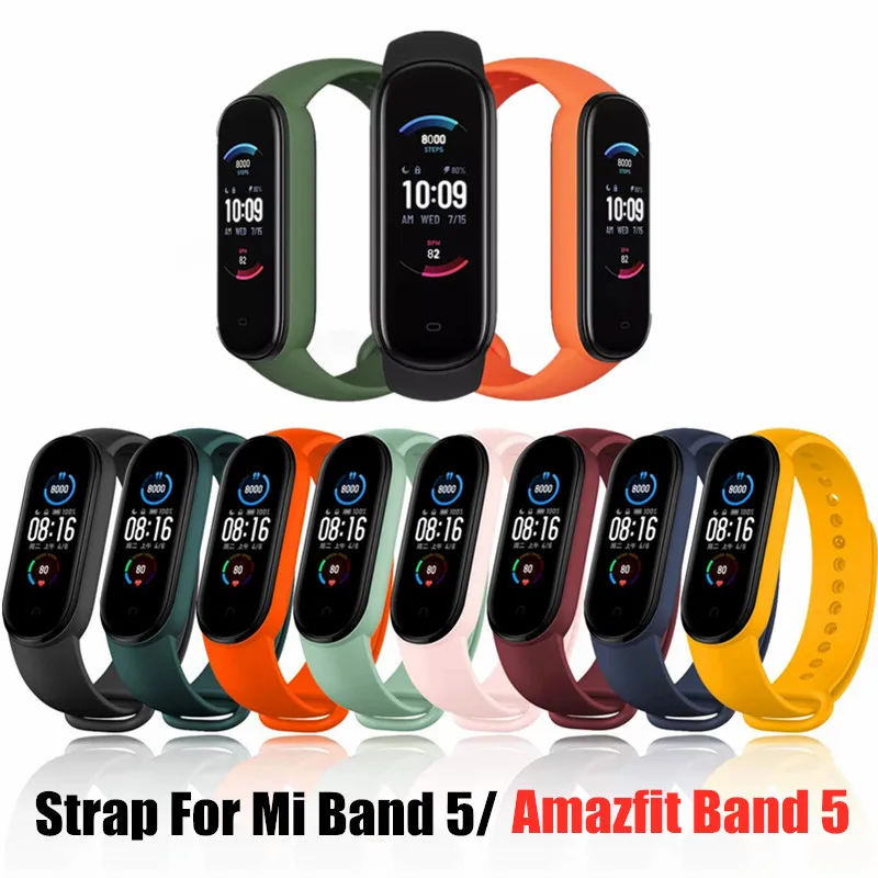 Popruh pre Xiaomi Amazfit Band 5 Ra / remienok pre náramok pre Xiomi Huami Amazfit Band5 Silikónový náramok pre Xiaomi Mi Band 5 6 7 Band Strap Strap