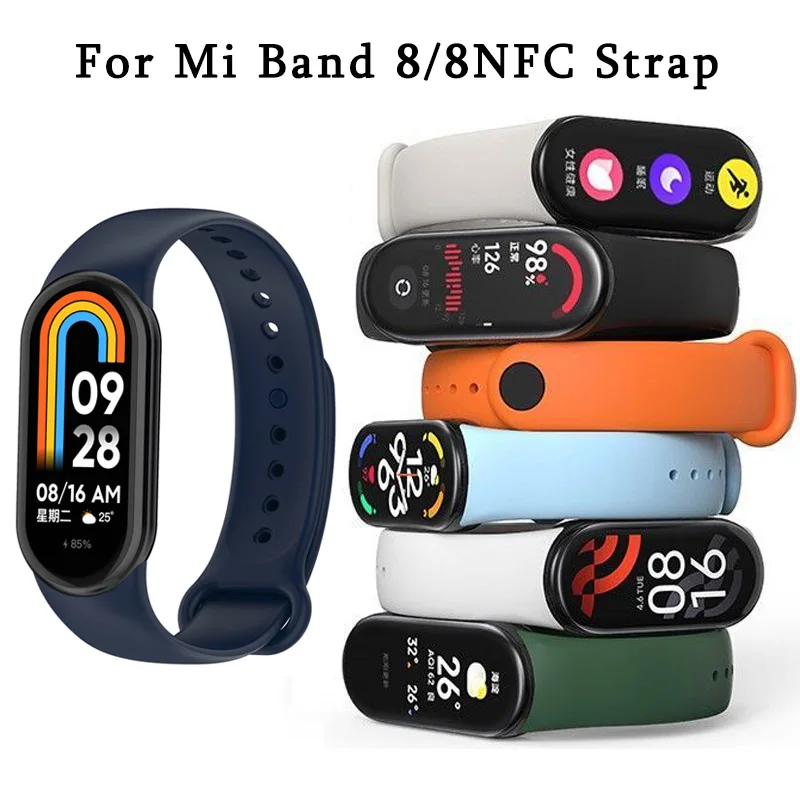 Popruh pre Xiaomi Mi Band 8/8 NFC Náramok Sport Belt Supant Smartwatch Náramok Clacelet WatchBand pre náramok Miband 8Replacement Wristband