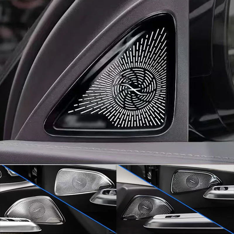 Popruh reproduktora 2/4ks pre Mercedes W214 2024 Dvere a A-stĺpikový reproduktor dekoratívny
