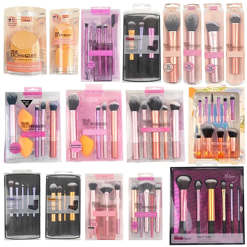 Populárna celá sada make -upov na kefku Sada práškových červených kefiek Halo farbivo kefou očné tieňové kefové kefy Beauty Egg