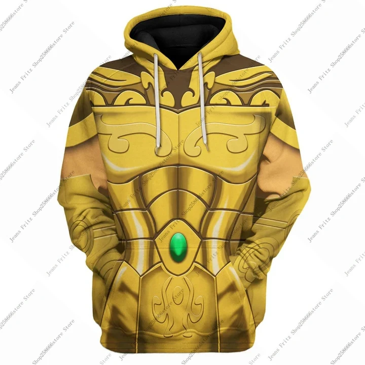 Populárna cosplay anime svätý Seiya 3D tlačiareň Men Ženy Hoodie Street Harajuku Tričko Pánske športové cosplay mikiny