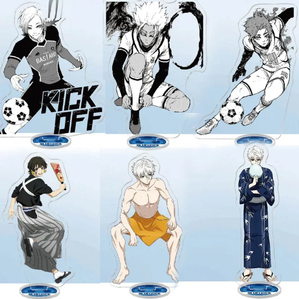 Populárne anime modré väzenia stojanové figúrky Isagi yoichi chigiri Hyoma Bachira Meguru akrylová stojatá doska Cosplay