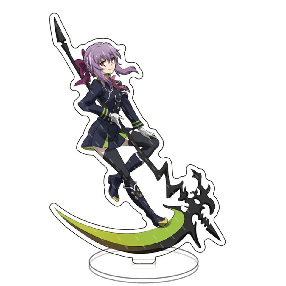 Populárny anime Seraph of the End Stand akrylová postava stojaca tanier Disk Destor Decor Ress Vianoce milovníci darov Zbierka darčekov