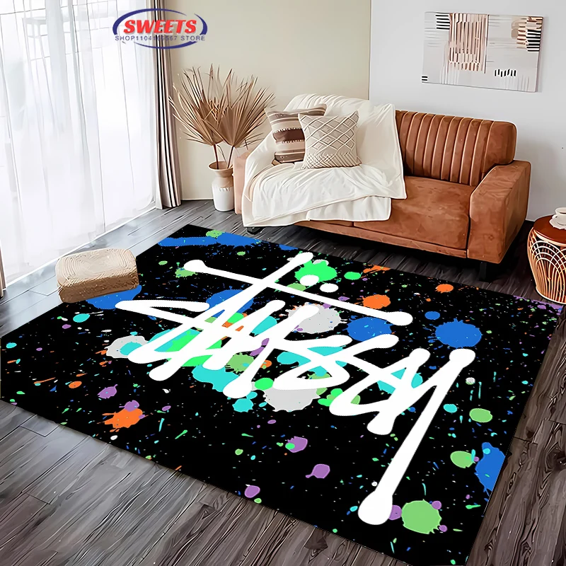 Populárny módny trend koberec 3D HD Vytlačený pre živú detskú spálňu rohož pohovka rohožku podlahový koberec proti šmyku Durabletapete Decor Mat