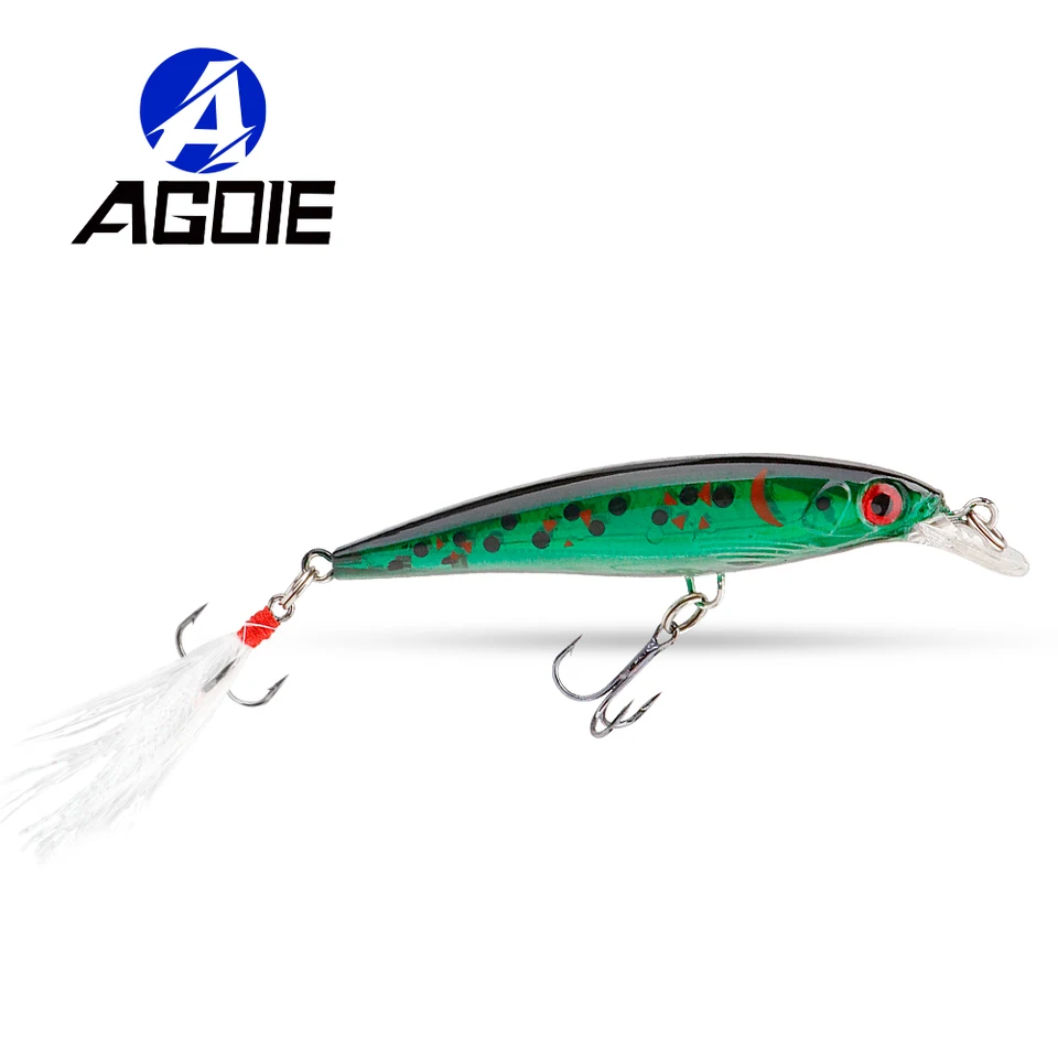 Populárny rybársky nalákanie s minnowom 9 cm 7G 7G Minnow Crank Wobblers pre šťuku Ideálne pre sladkovodné a slané voda Catch Catch