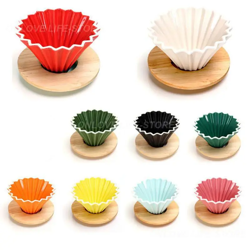 Porcelánová šálka hladká glazúra Domáce výrobky Filter šálka rýchleho filtra Kávové doplnky Káva šálka origami pohár