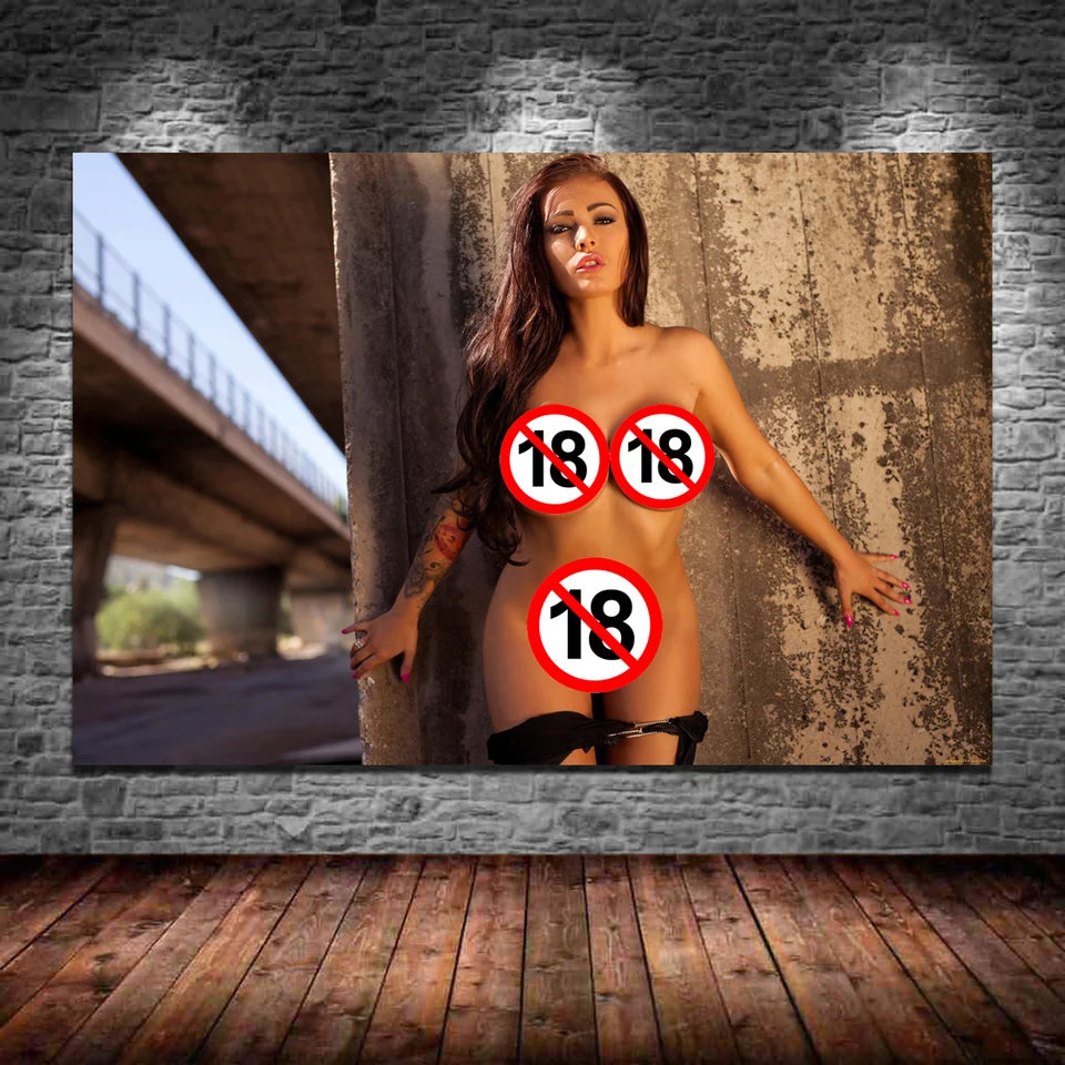 Pornstar Sexy prsia dospelý erotika nástenné umenie plagáty HD Originálny obrázok tlačené plátno maľba