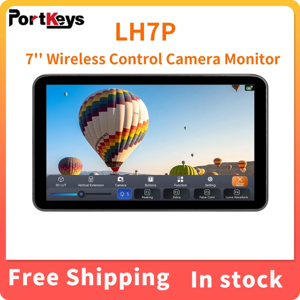 PortKeys LH7P 4K 7 palcov s 3D LUT HDMI Výstup bezdrôtovej ovládacieho fotoaparátu High Bright