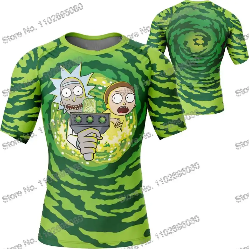 Portál Rash Guard Surf Clothing BJJ Boxing MMA Men s krátkym rukávom potápačské tričko Tesné plavky Summer Beach Floatsuit Dámske telocvičňa