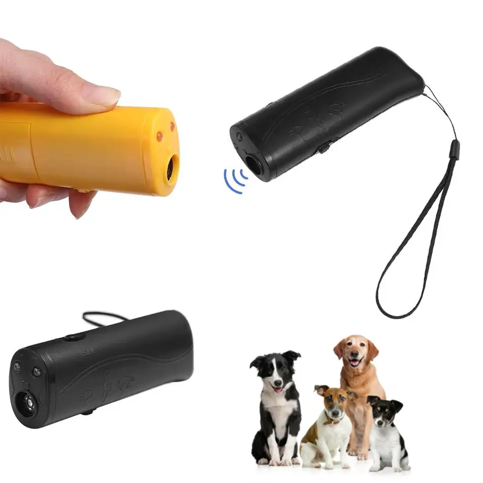 Posilnenie výcvikového zariadenia pre domáceho maznáčika ultrazvukový repeler 3 v 1 Control Trainer Zariadenie Anti Barking Stop Bark Bark Underrerents