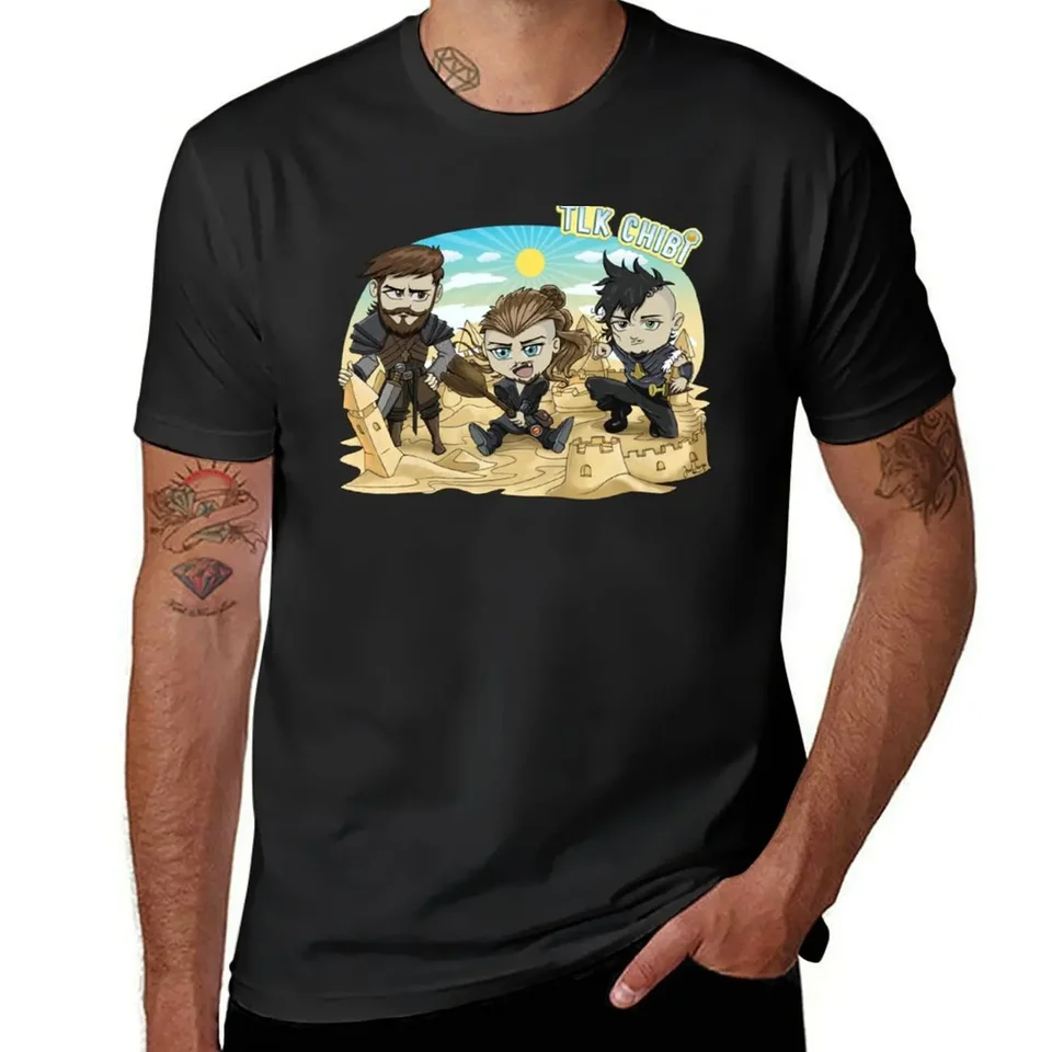 Posledné kráľovstvo Chibi Finan - UhTRED - Sihtric Tričko Čierne vintage oblečenie Anime tričká tričká pre mužov