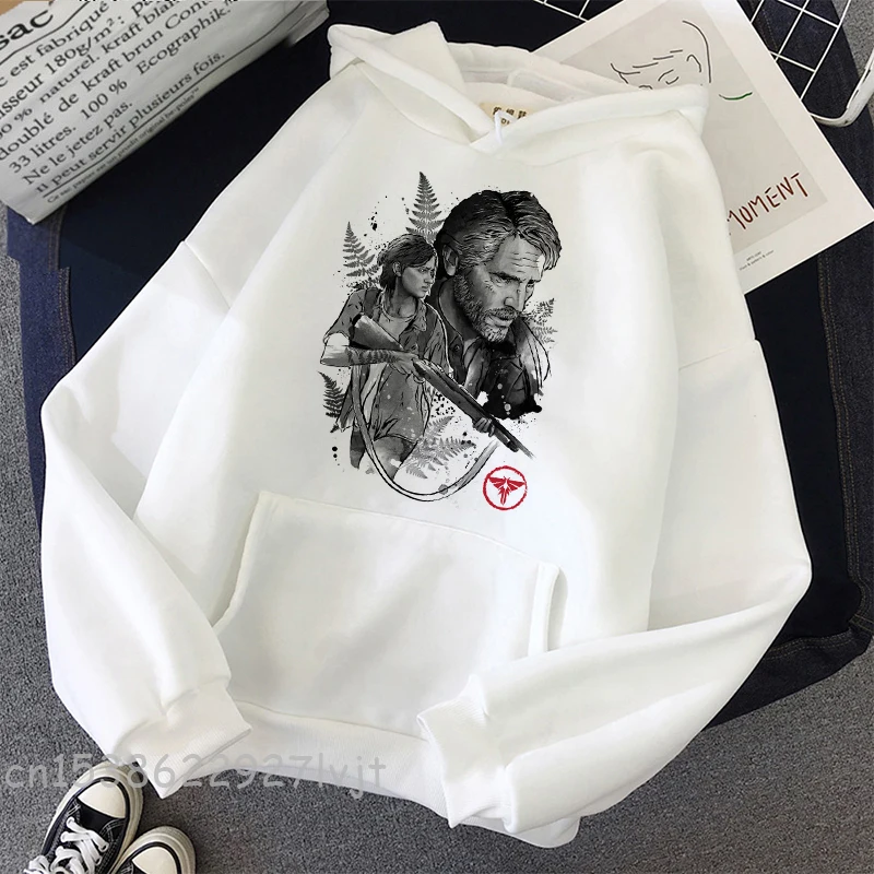 Posledný z nás Joel a Ellie Unisex Winter Pary Mikina roztomilý avokádový tlačný mikina módne streetwear pullovs Coats