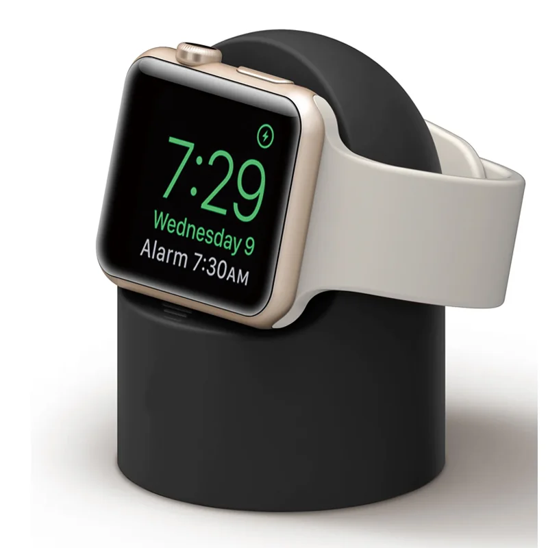 Postavenie nabíjačky pre Apple Watch Series 9/8/7/6/SE/5/4/3 Ultra 2 49 mm/45 mm/44 mm/42 mm/41 mm/40 mm/38 mm Silikone Iwatch Accessories