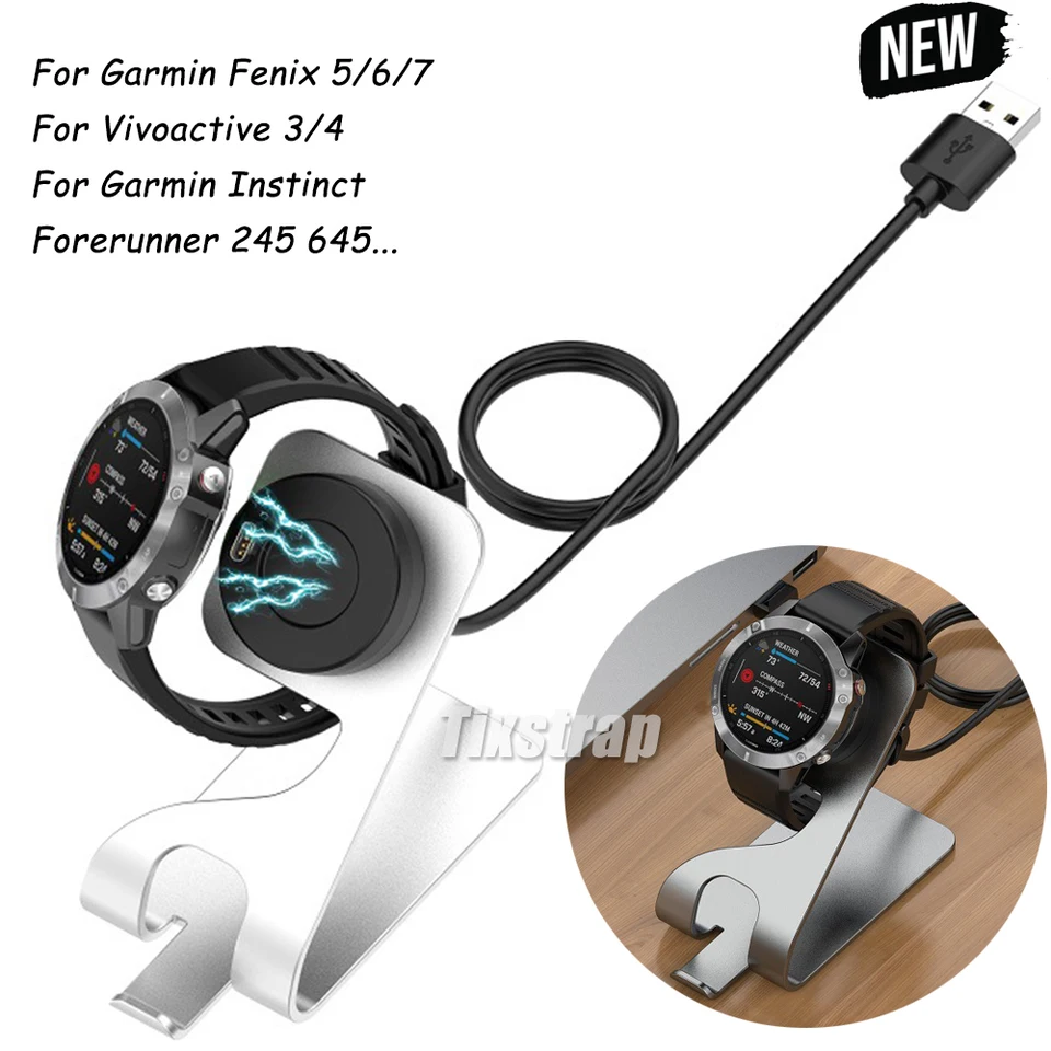 Postavenie nabíjačky pre Garmin Venu 3s Fenix ​​7x Pro Nabíjanie/ Vivoaktívne 3 4S Kábel kábla pre Fenix ​​5 5x plus 6 6x 6s/ inštinkt2
