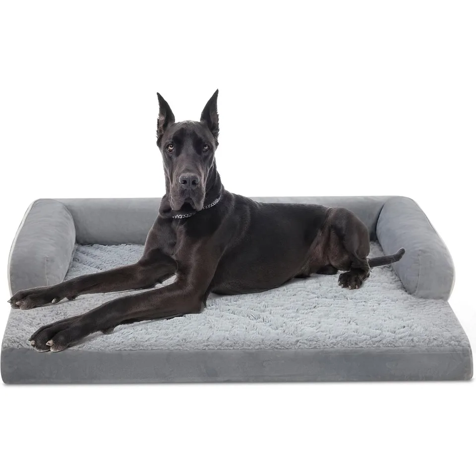 Posteľ s psom s podvíkami, odnímateľným umývateľným krytom, nedotknutím dna, pamäťovou penou Orthopedic Dogs Beds, veľkého postele pre psov