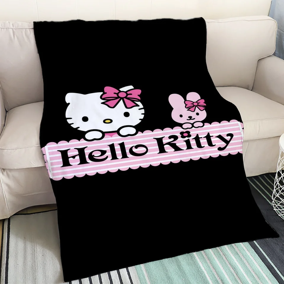 Posteľné prikrývky a hodte prikrývku pre pohovku Hello Kitty Home and Decoration Tenk