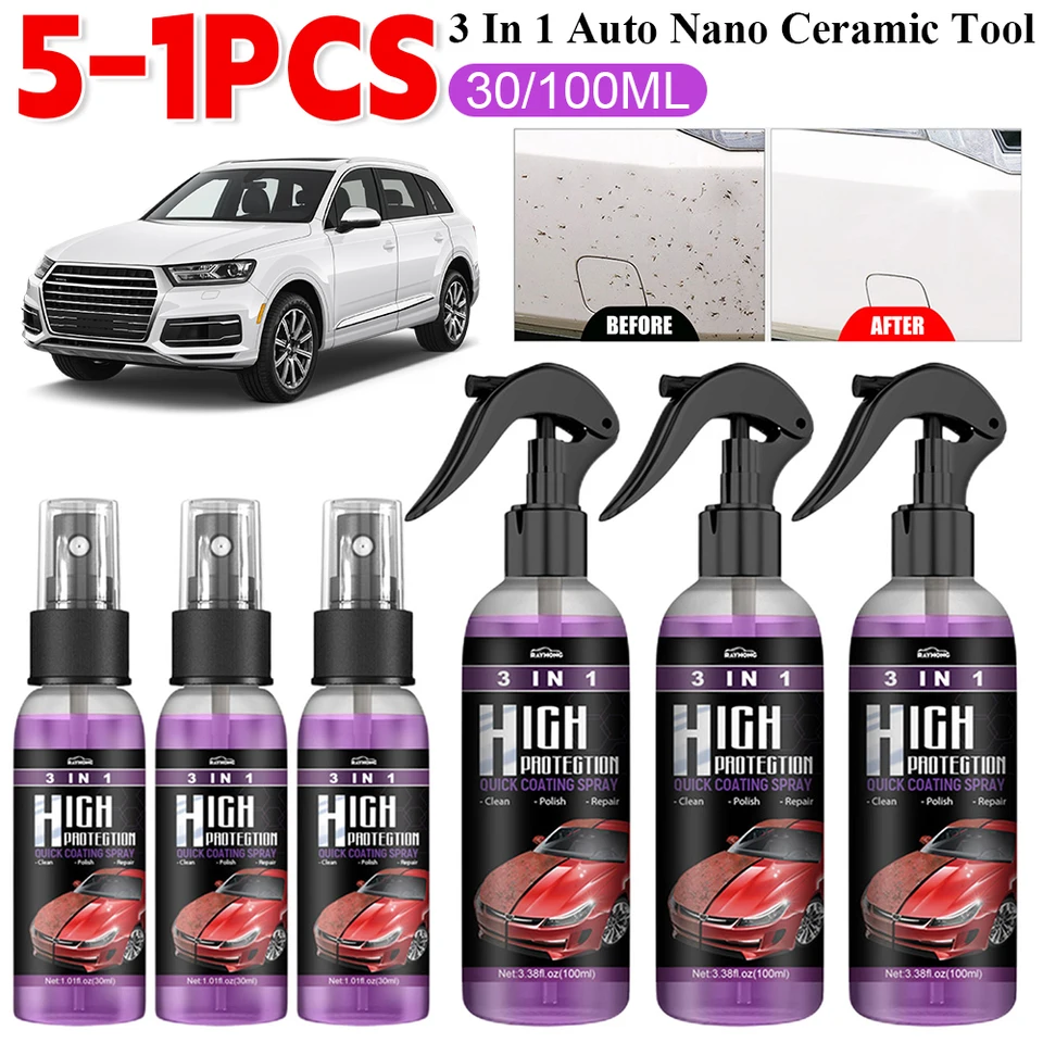 Postrekovač 3in 1 Automatické nano keramické keramické náradie Farba Modifikácia Nástroj High Protection Vosking lesklý lesk lesk pre vozidlo
