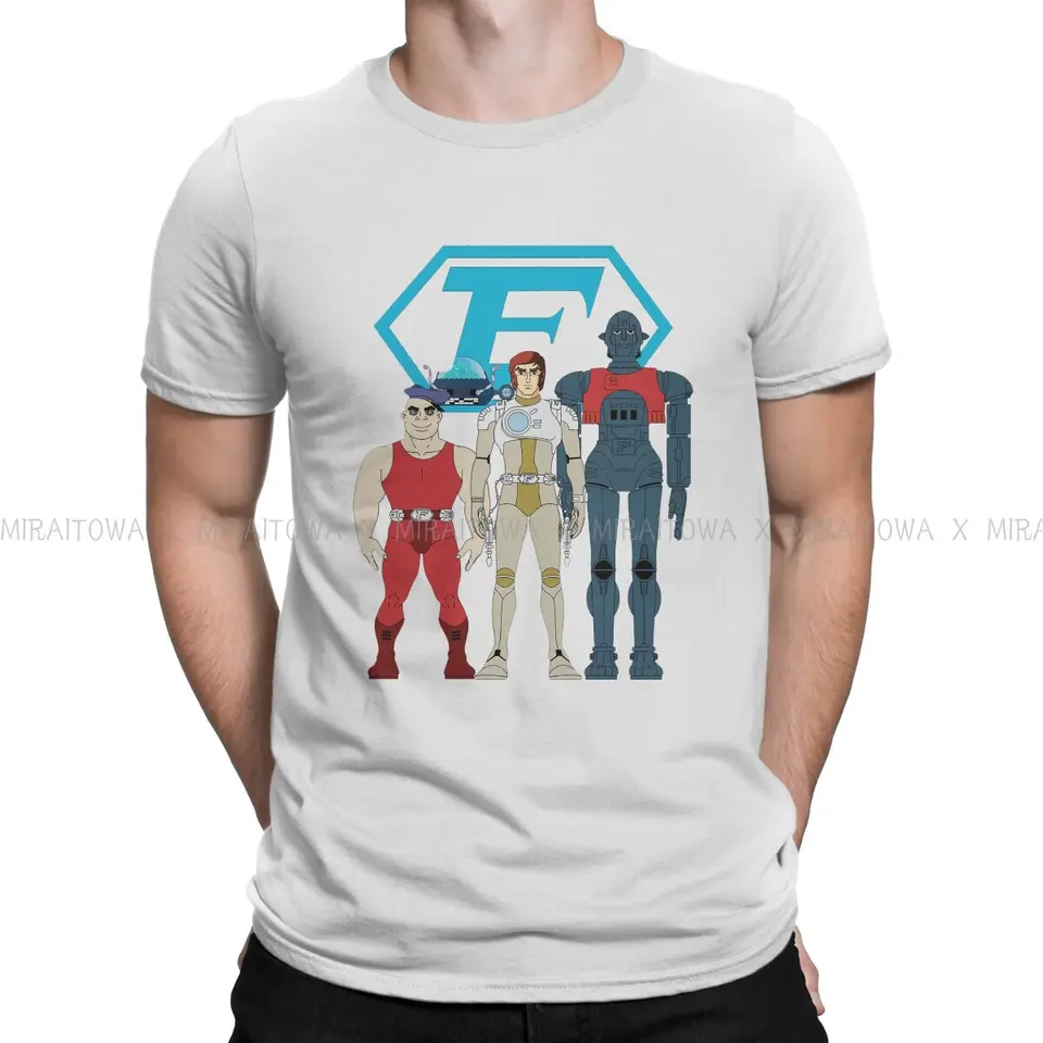 Posádka najnovšie tričká kapitán budúci futuremen Anime muži Harajuku Pure Cotton Streetwear tričko okrúhly krk