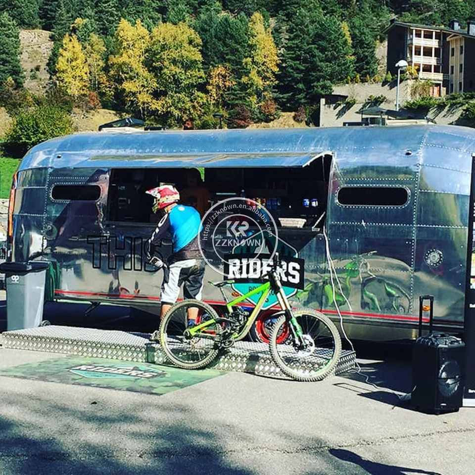 Potravinový príves v USA schválený vozík s vozidlom Airstream na predaj na predaj Airstream Pizza Fast Food Truck