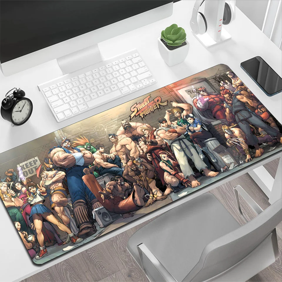 Pouličný bojovník Veľký podložka myši Gaming Mouse Pad Pad PC PC Herker počítač Myš MOSE BIG MOUSEPAD XXL koberec koberca stola stola Mause PAD MAUSE
