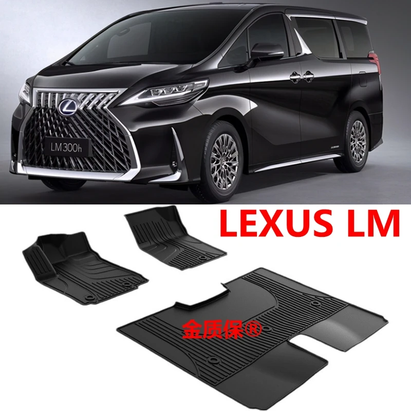 Použitie pre lexus lm300h koberec koberec LM500 podlahová podlaha plná súprava na lexus lm300 nepremokavá podlahová podlaha lexus lm300h LM500H Trunk Mat