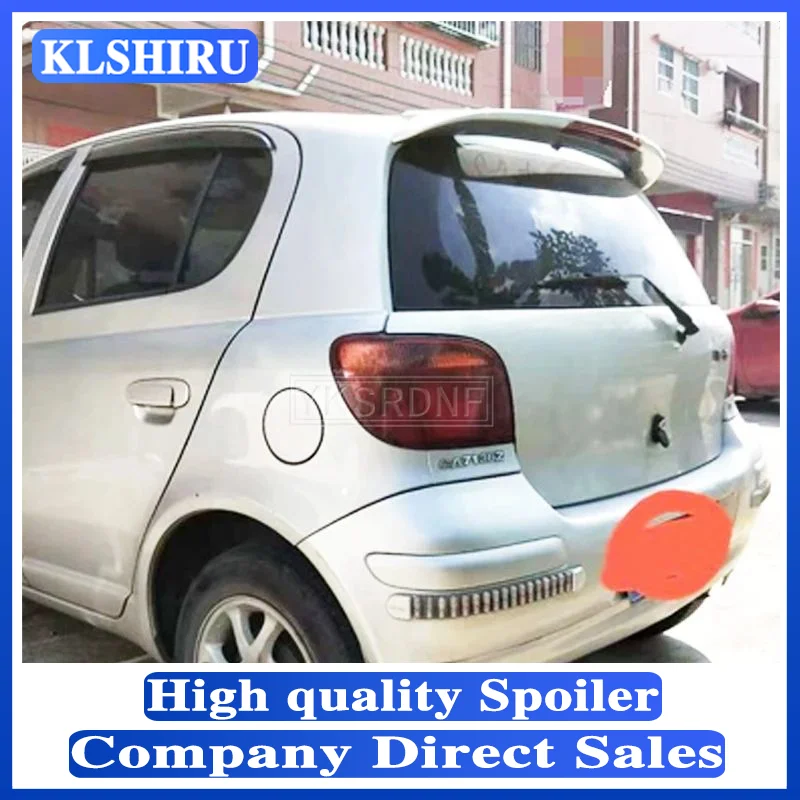 Použitie pre spojler Toyota Vitz Zadný kmeňa večku automobilu Krídla 2002-2013 ABS Material Prispôsobte farbu DIY farby Športové auto Spoiler