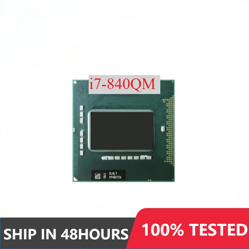 Použité Intel Core i7-840qm i7 840qm SLBMP Quad-Core osem-prach 1,8 GHz 8MB 45 W notebook procesor pre notebook Perfect Test