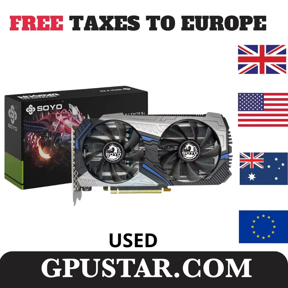 Použité NVIDIA GEFORCE RTX2060 Super 8G Grafické karty GDDR6 Video Pamäť HDMI DP PCIE3.0x16 Herná grafická karta pre stolný počítač