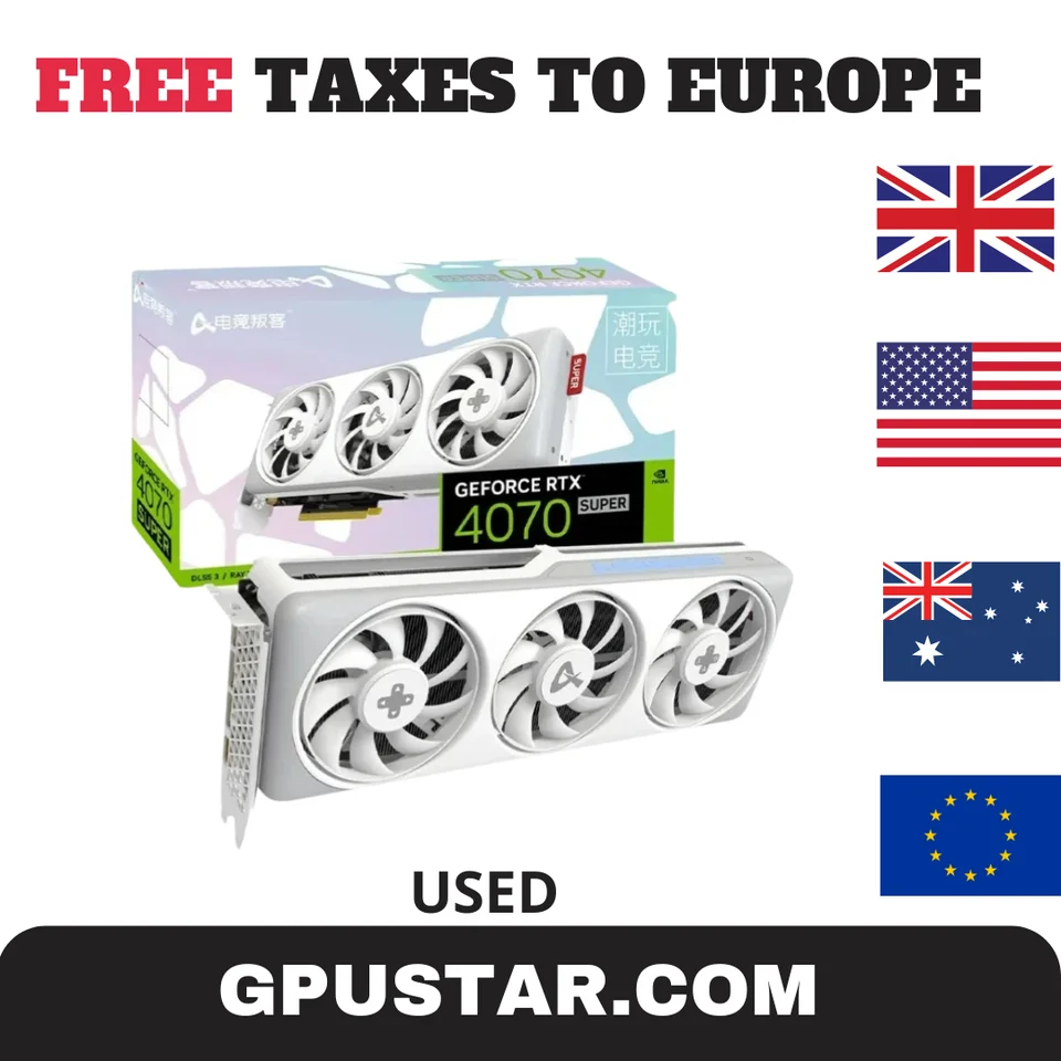 Použité RTX4070 Super X3W Max 12 GB RTX 4070TI grafická karta GDDR6X NVIDIA 12 GB 192bit 16pin Placa de Video Gaming Placa Video