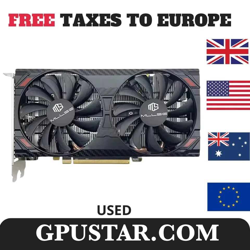 Použité RX 5500XT 8GB Graphics Card Placa de Video 128bit Gddr6 Gaming AMD Radeon RX 5500XT 8GB 8PIN + DP*2 + HDMI*1 RX5500XT