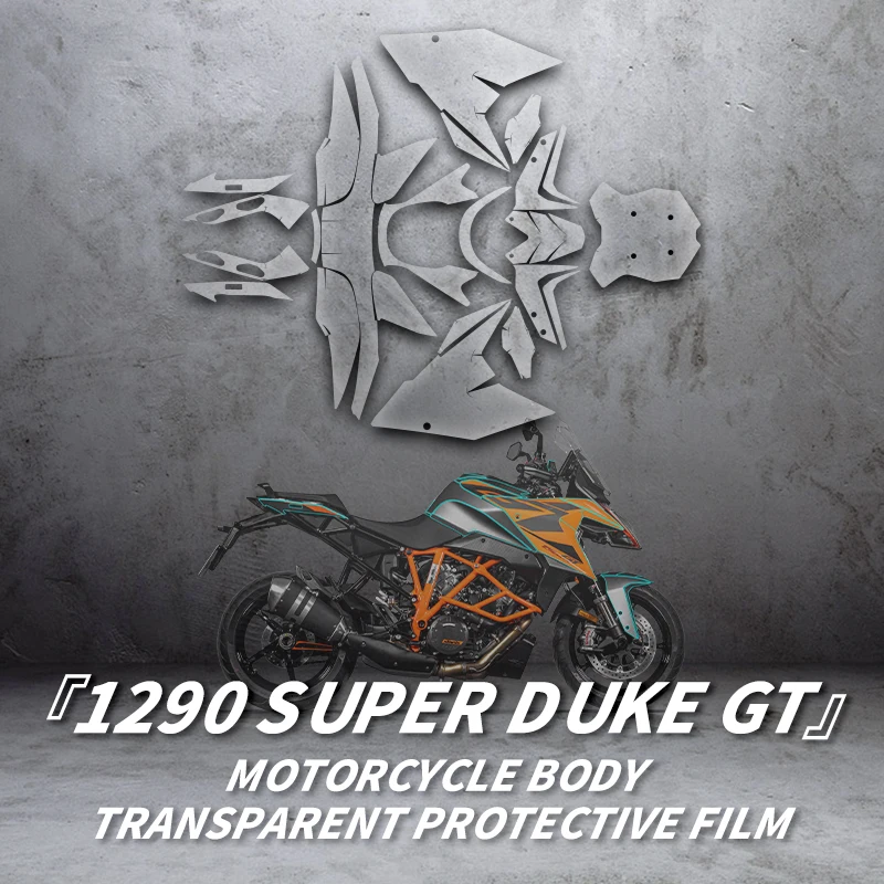 Používa sa pre 1290 Super Duke GT Bike Paint Accessories Priehľadné ochranné nálepky súpravy motocyklového filmu na ochranu farby